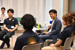 対話中