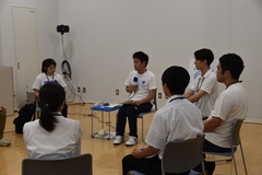 対話中