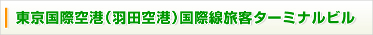 地中熱導入事例 東京国際空港(羽田空港)国際線旅客ターミナル
