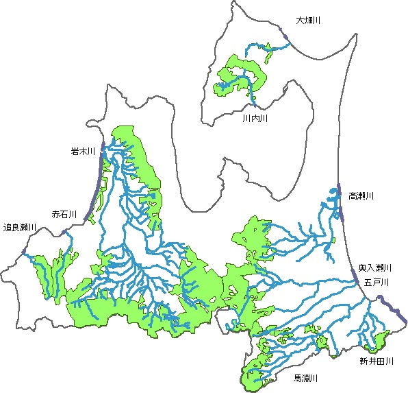 保全地域位置図