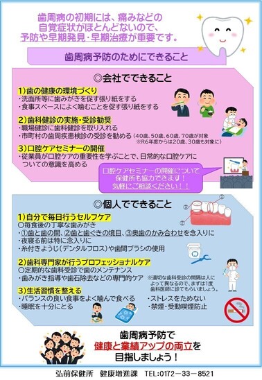 歯科保健リーフレット（裏）