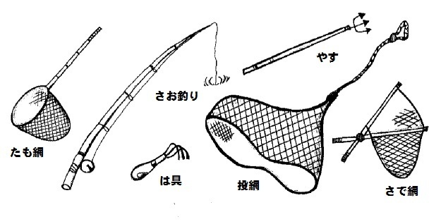 使用できる漁具