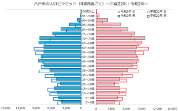 八戸市人口ピラミッド