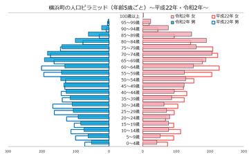 横浜町人口ピラミッド