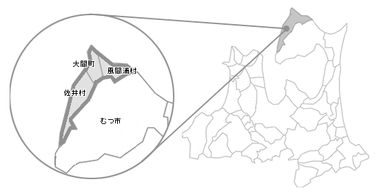 北通り3町村合併協議会地図