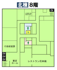 北棟8階平面図