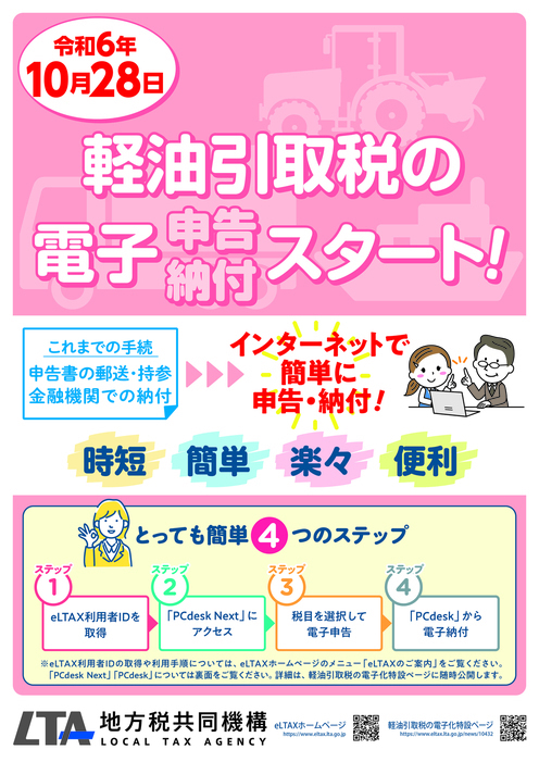軽油引取税リーフレット(表面)